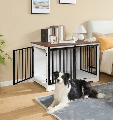Dog crate furniture indoor - dog, furniture,