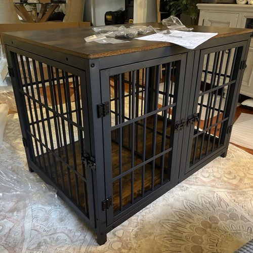 Spacious double dog crate - spacious,