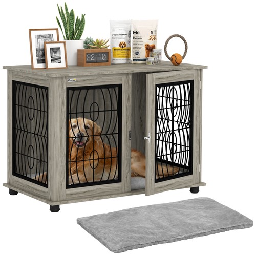 Pawhut dog crate furniture - pawhut,