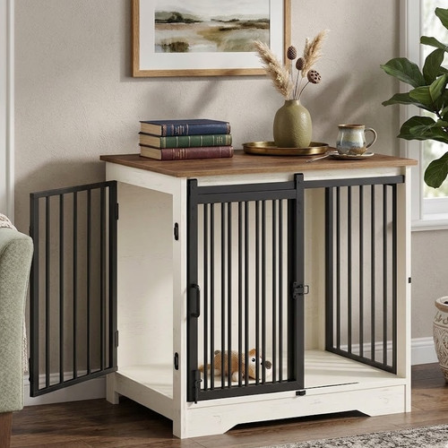 Dog crate furniture - crate, double
