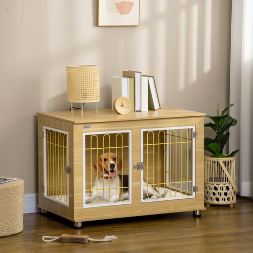 Pawhut dog crate furniture - dog, end