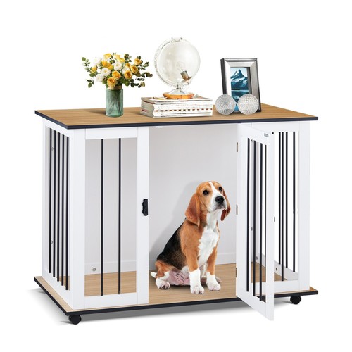 Wooden puppy cage furniture - cage,