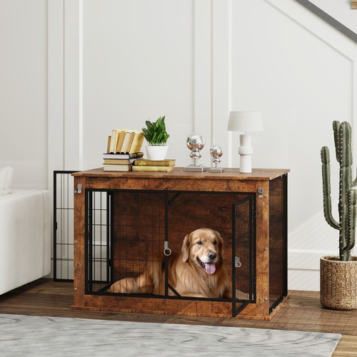 Dog crate furniture - dog, furniture,